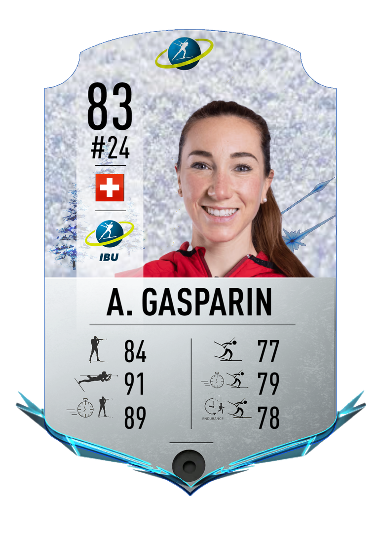 Aita Gasparin - Final normal card 2022-2023 - Biathlon Cards