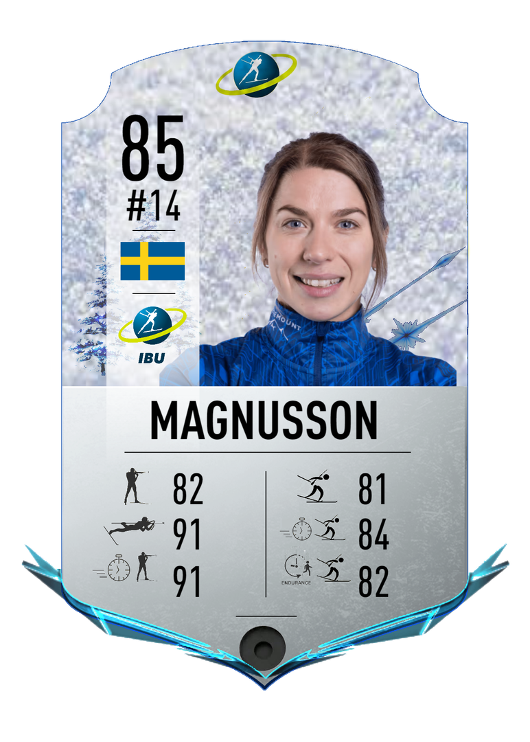 Anna Magnusson - Final normal card 2022-2023 - Biathlon Cards