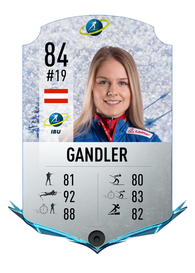 Anna Gandler - Final normal card 2023-2024 - Biathlon Cards