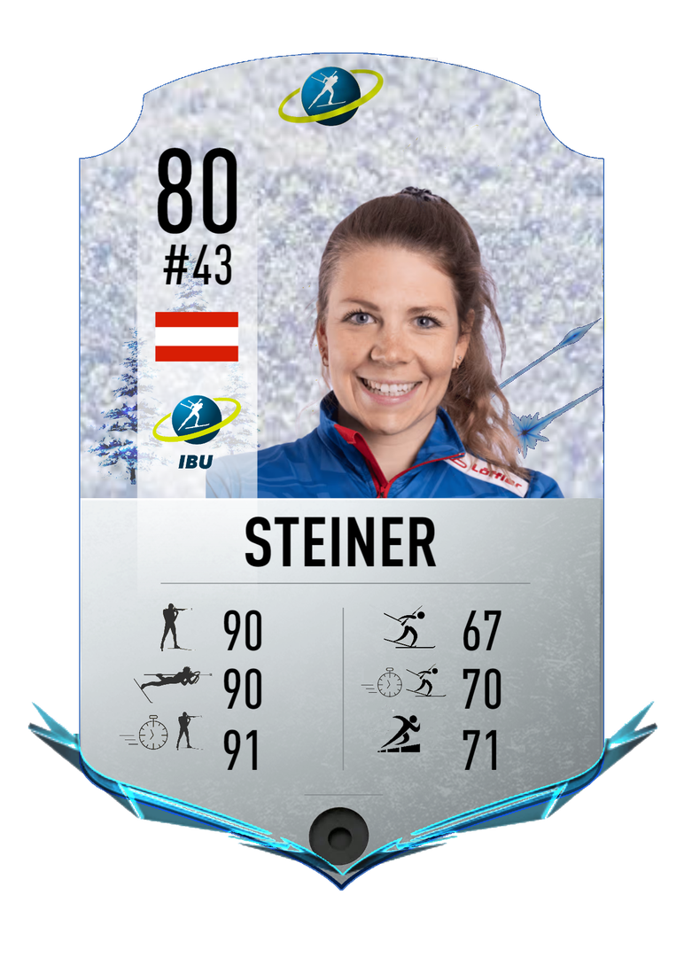 Tamara Steiner - Final normal card 2023-2024 - Biathlon Cards