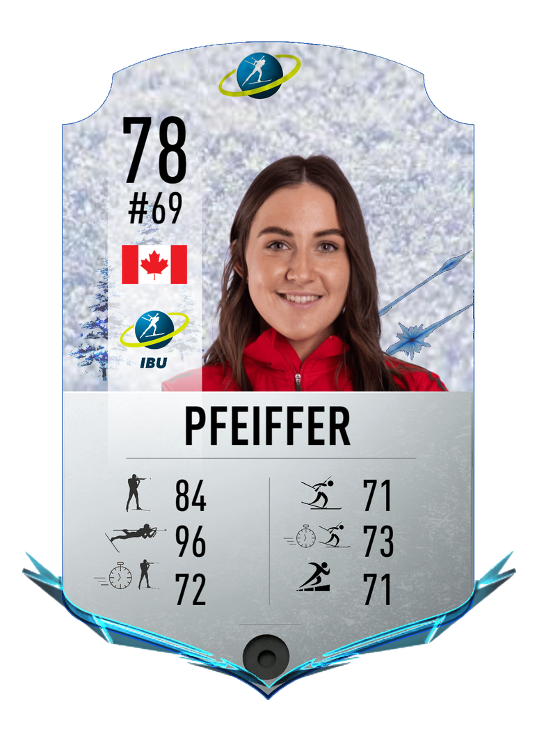 Benita Peiffer - Final normal card 2023-2024 - Biathlon Cards