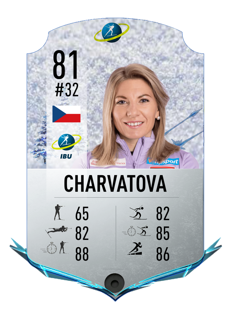 Lucie Charvatova - Final normal card 2023-2024 - Biathlon Cards