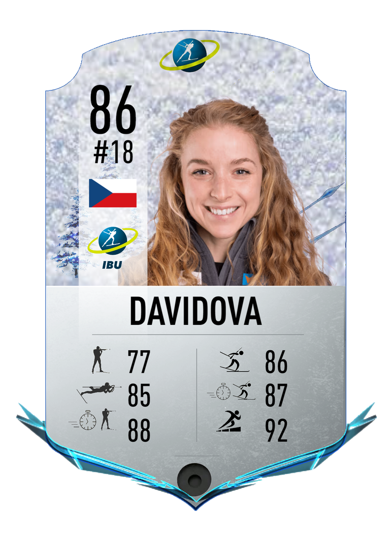 Marketa Davidova - Final normal card 2023-2024 - Biathlon Cards