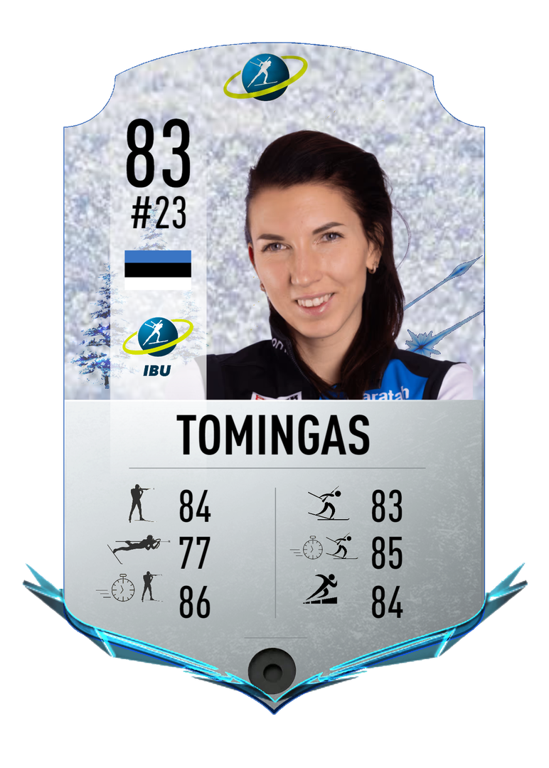 Tuuli Tomingas - Final normal card 2023-2024 - Biathlon Cards