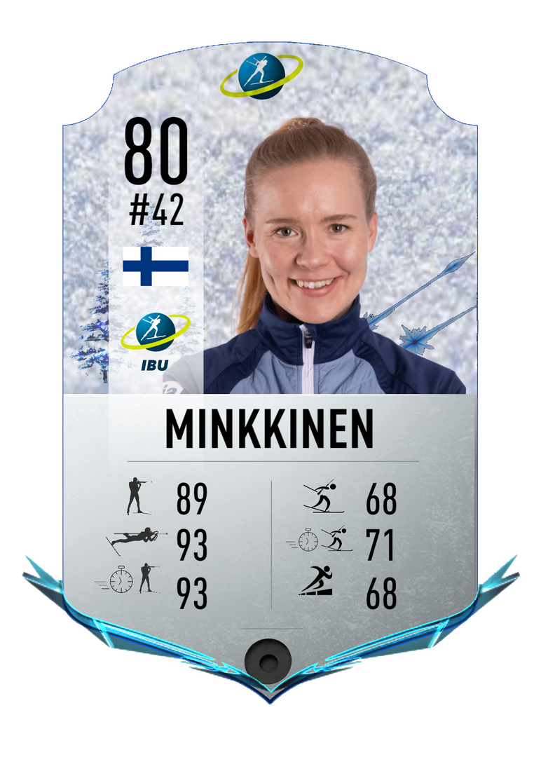 Suvi Minkkinen - Final normal card 2023-2024 - Biathlon Cards