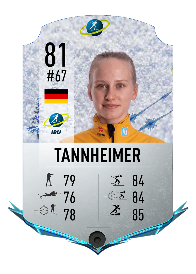 Julia Tannheimer - Final normal card 2023-2024 - Biathlon Cards