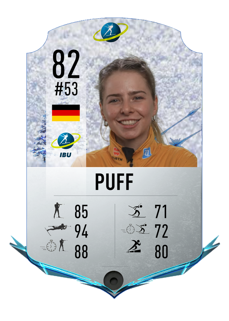 Johanna Puff - Final normal card 2023-2024 - Biathlon Cards