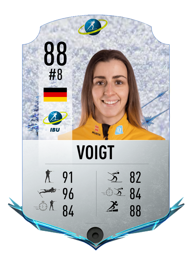 Vanessa Voigt - Final normal card 2023-2024 - Biathlon Cards