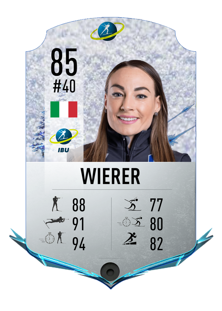 Dorothea Wierer - Final normal card 2023-2024 - Biathlon Cards