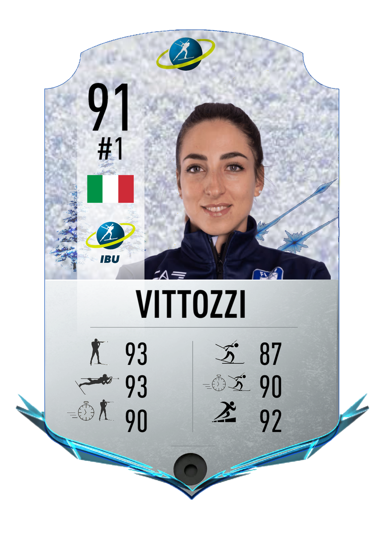 Lisa Vittozzi - Final normal card 2023-2024 - Biathlon Cards