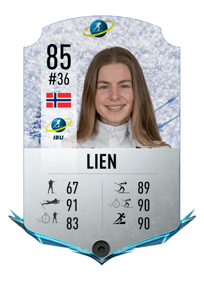 Ida Lien - Final normal card 2023-2024 - Biathlon Cards