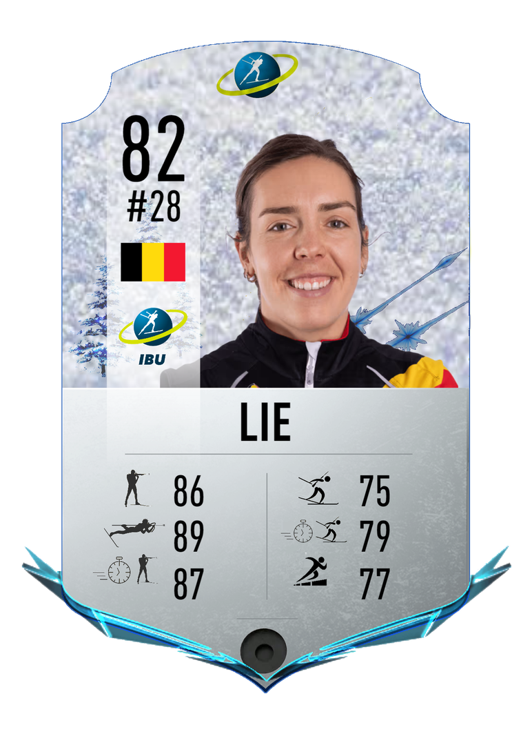 Lotte Lie - Final normal card 2023-2024 - Biathlon Cards