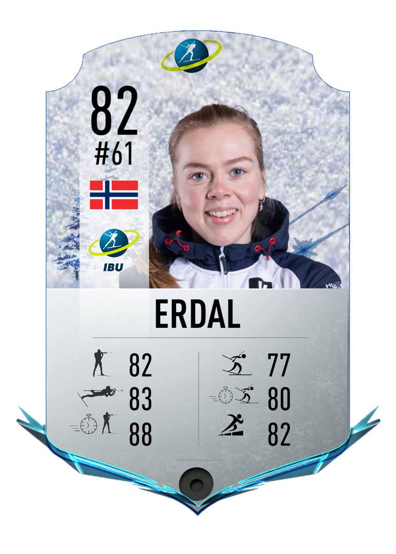 Karoline Erdal - Final normal card 2023-2024 - Biathlon Cards