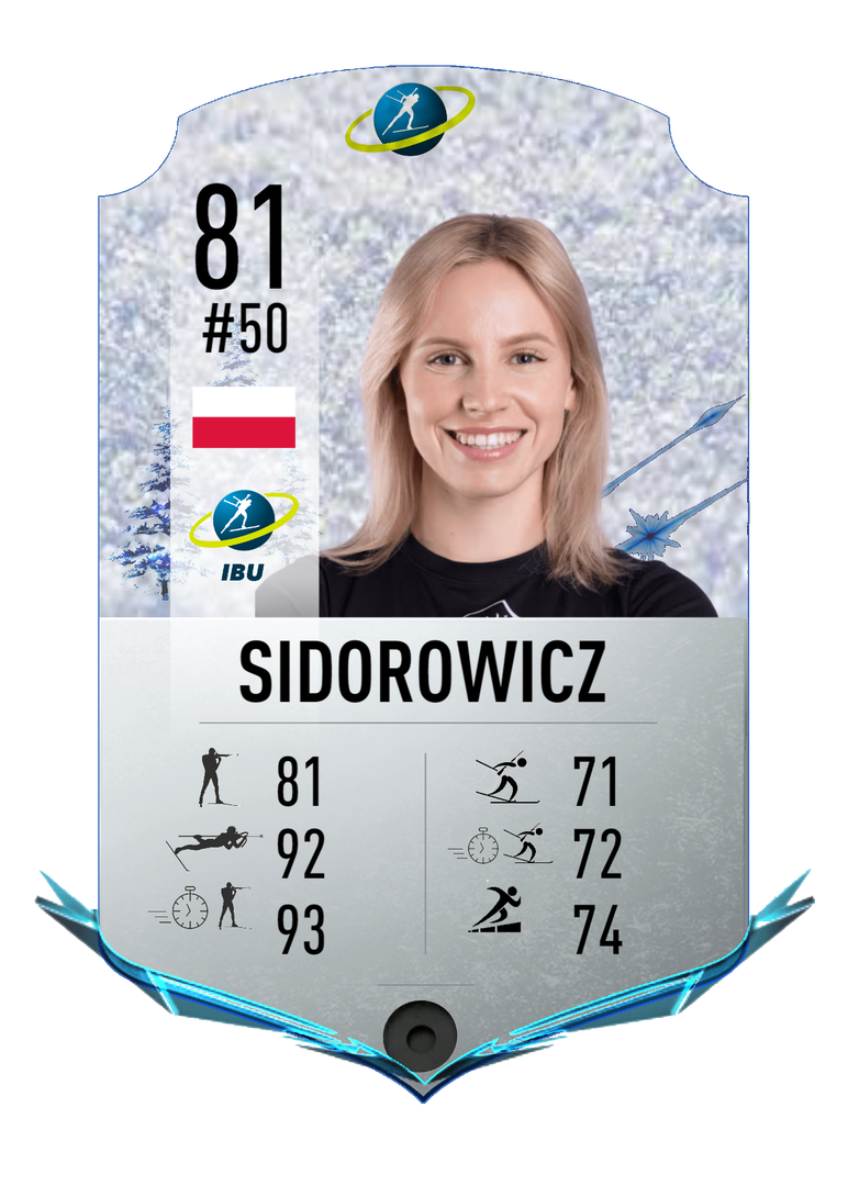 Natalia Sidorowicz - Final normal card 2023-2024 - Biathlon Cards