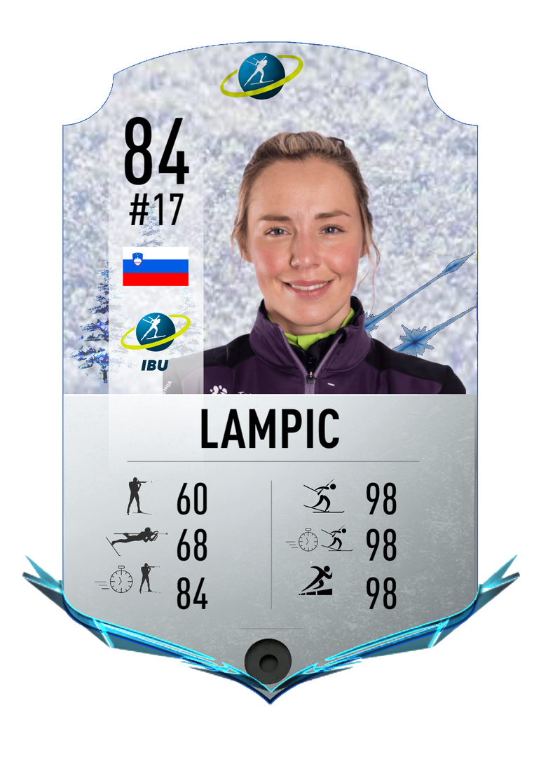 Anamarija Lampic - Final normal card 2023-2024 - Biathlon Cards