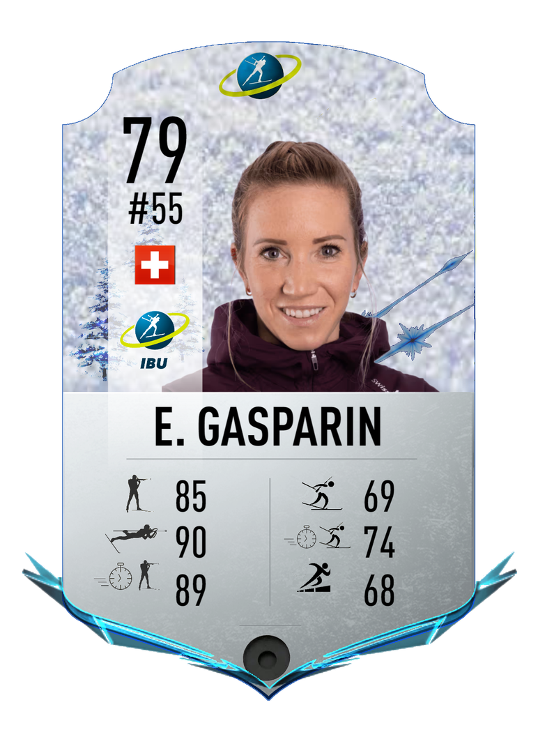 Elisa Gasparin - Final normal card 2023-2024 - Biathlon Cards