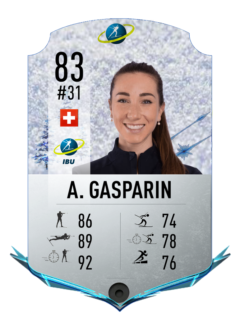 Aita Gasparin - Final normal card 2023-2024 - Biathlon Cards