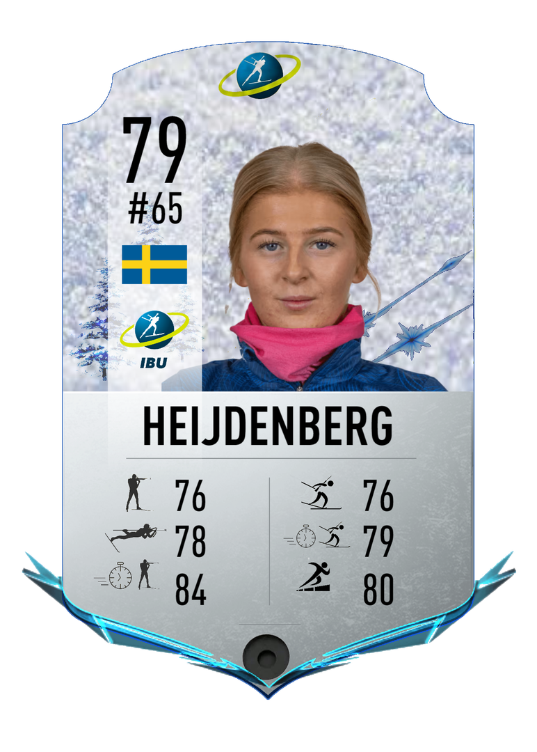 Anna-Karin Heijdenberg - Final normal card 2023-2024 - Biathlon Cards