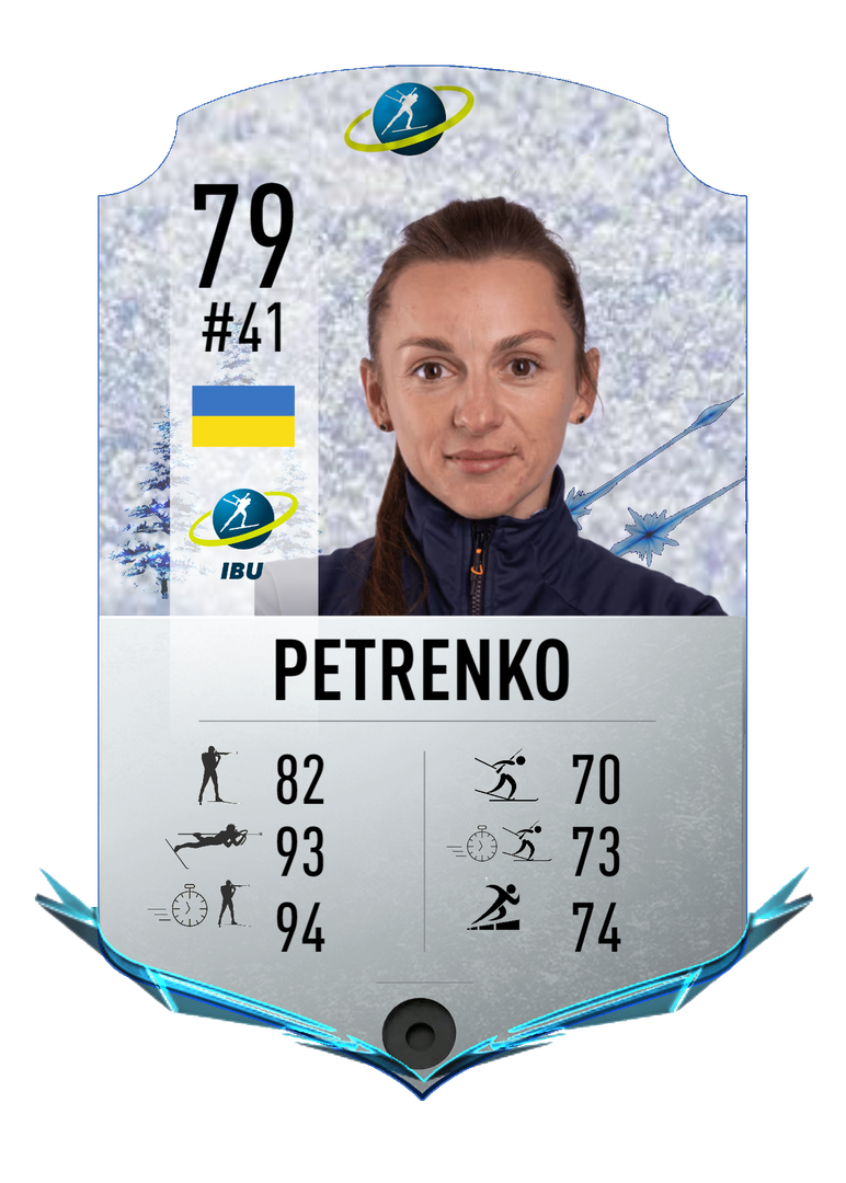 Iryna Petrenko - Final normal card 2023-2024 - Biathlon Cards